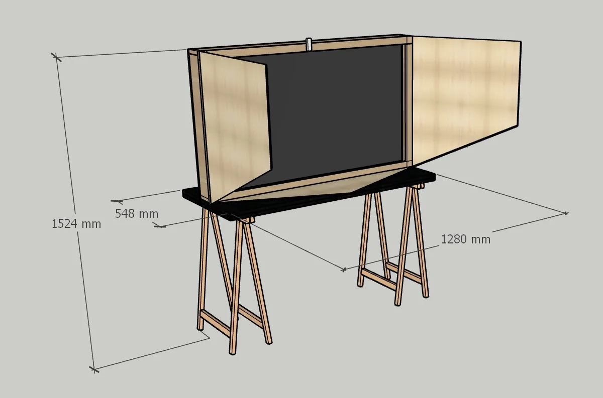 Le castelet en perspective